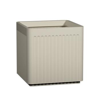 Block Linea virágcserép, selymes fehér, többféle méretben - Pottery Pots méret: XL - 60 x 60 x 60 cm