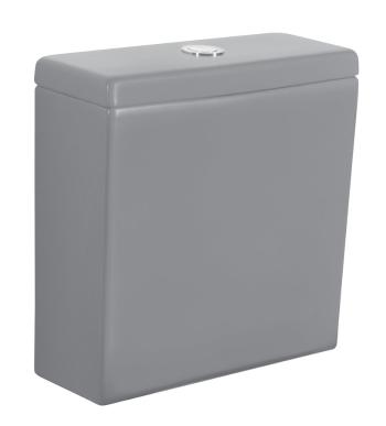SAPHO - PACO keramická splachovacia nádržka pre kombi WC, šedá mat PC1012GR-112