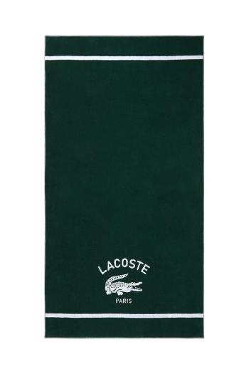 Bavlnený plážový uterák Lacoste LORIGINE Vert 90 x 160 cm zelená farba