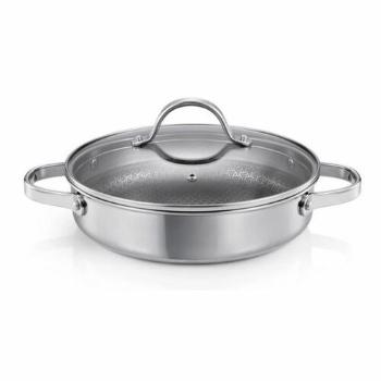 Panvica hlboká SteelCRAFT s pokrievkou ø 24 cm, 2 úchyty, 24 cm