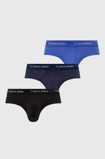 Slipy Calvin Klein Underwear 3-pak pánske, biela farba, 0000U2661G