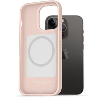 AlzaGuard Magsafe Silicone Case na iPhone 14 Pro ružový (AGD-MFMS0006P)