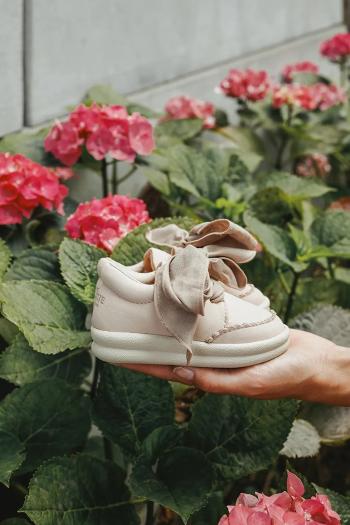 Detské kožené tenisky Donsje Brookli Sneakers ružová farba, 1501300