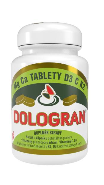 DOLOGRAN Dologran tablety Mg, Ca, D3, C, K2 60 tabliet