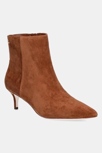Semišové topánky Lauren Ralph Lauren Mckay Bt Hl hnedá farba, na vysokom podpätku, 802967779002