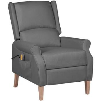 Shumee polohovacie svetlo sivé textil, 329268