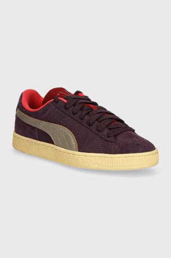 Semišové tenisky Puma Suede Play Paris fialová farba, 398190