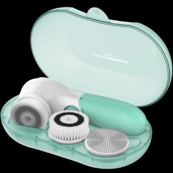 TOUCHBEAUTY 14838 čistiaca kefka na pleť 3v1, zelená