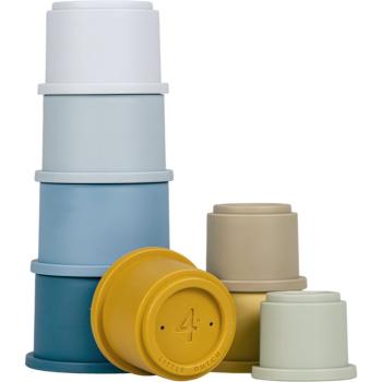 Little Dutch Stacking Cups stohovacie tégliky Blue 8 ks