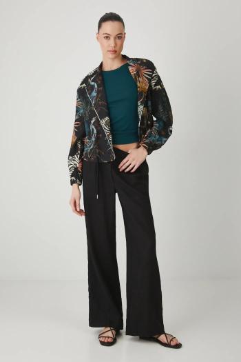 Ľanová bomber bunda Medicine viac farieb, prechodná, oversize