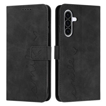 ART SMILE Peňaženkový obal s remienkom pre Samsung Galaxy A36 čierny