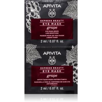 Apivita Express Beauty Line Smoothing Eye Mask Grape očná maska s vyhladzujúcim efektom 2 x 2 ml