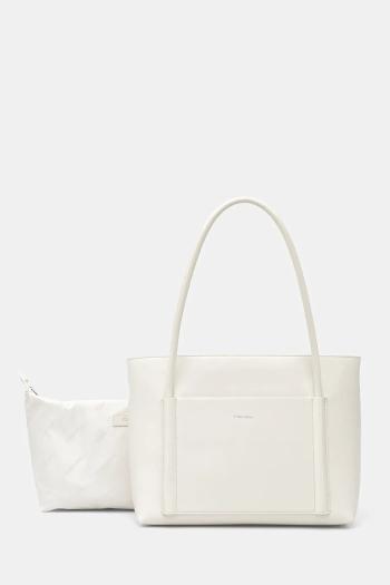 Kabelka Calvin Klein béžová farba, K60K613110