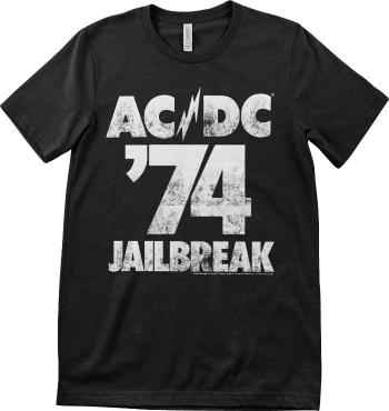AC/DC Tričko ´74 Jailbreak Unisex Black 2XL