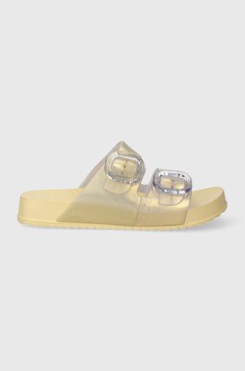 Detské šľapky Melissa COZY SLIDE žltá farba