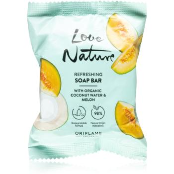 Oriflame Love Nature Coconut Water & Melon čistiace tuhé mydlo 75 g