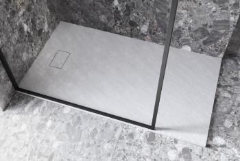 BESCO - Obdĺžniková sprchová vanička VEXO - biela - Farba - Biela, Nožičky k vani - Bez nožičiek, Rozmer A - 100 cm, Rozmer B - 80 cm VEXOOWD1080W