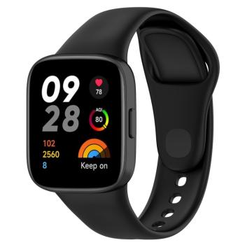 SILICONE Vymeniteľný remienok pre Xiaomi Redmi Watch 3 čierny