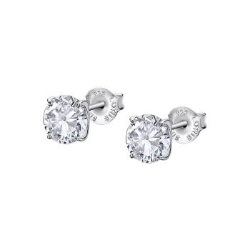 Lotus Silver Elegantné strieborné náušnice s čírymi kryštálmi Swarovski LP2005-4 / 1