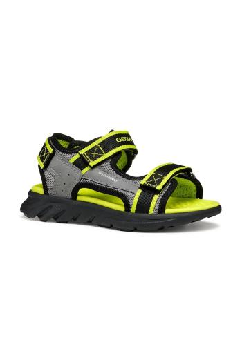 Detské sandále Geox SANDAL AIRADYUM zelená farba