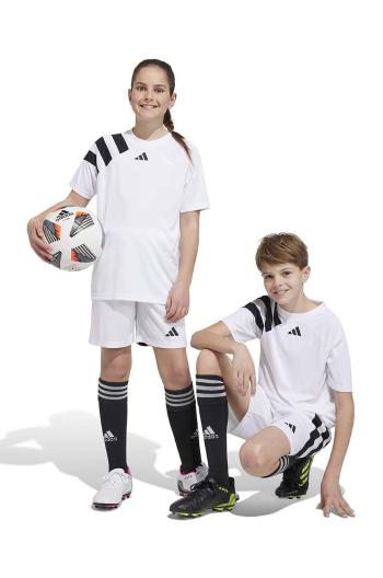 Detské tričko adidas Performance FORTORE23 JSY Y biela farba, vzorované, IK5742