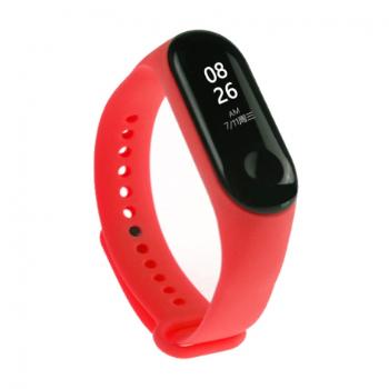 BStrap Silicone remienok na Xiaomi Mi Band 3/4, red (SXI006C11)