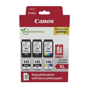 Canon originál ink PG-545XL/CL-546XL, 8286B013, black/color, Multi-pack