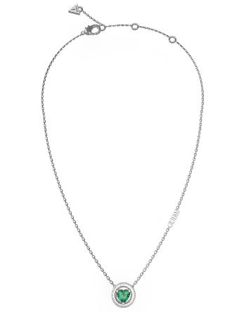 Guess Fashion náhrdelník so zeleným kryštálom M`ama Non M`ama JUBN04667JWRHEMT/U