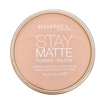 Rimmel London Stay Matte Long Lasting Pressed Powder púder so zmatňujúcim účinkom 002 Pink Blossom 14 g