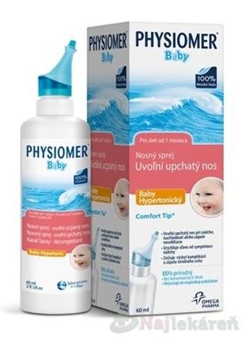 PHYSIOMER BABY hypertonický nosový sprej pre deti 115ml