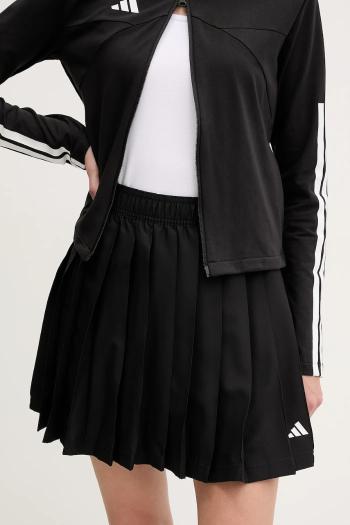 Sukňa adidas Tiro čierna farba, mini, áčkový strih, JG4100