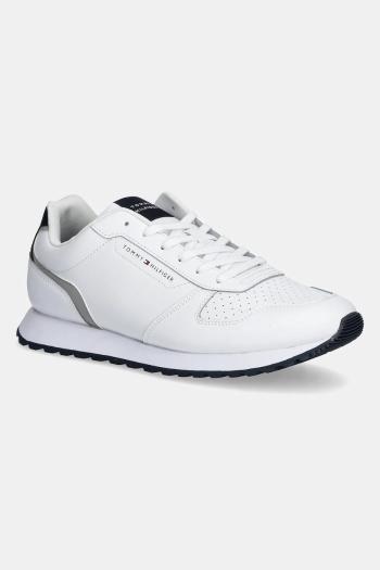 Kožené tenisky Tommy Hilfiger NEW RUNNER EVA MIX LTH FLAG biela farba, FM0FM05453