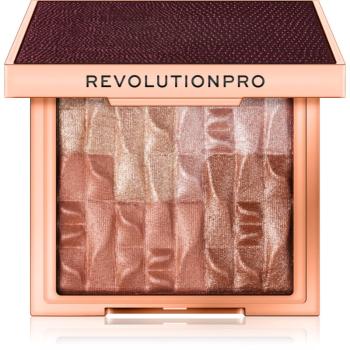 Revolution PRO Goddess Glow rozjasňujúca a bronzujúca paletka odtieň Brick Afterglow 8 g