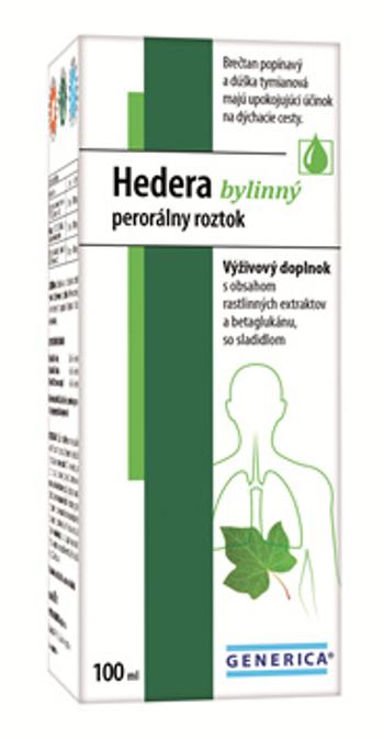 GENERICA Hedera bylinný perorálny roztok 100 ml