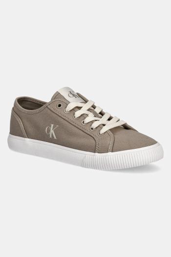 Tenisky Calvin Klein Jeans ESS VULC LOW MG CANVAS béžová farba, YM0YM01209