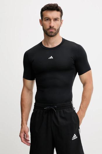 Tréningové tričko adidas Performance Techfit čierna farba, jednofarebné, JP4674