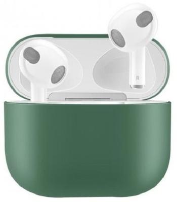 Fülhallgató tok Ahastyle szilikon tok az AirPods 3 számára zöld