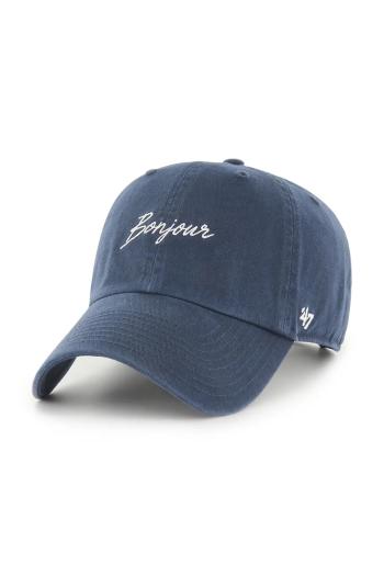Bavlnená šiltovka 47 brand Phrase Base Runner Icon tmavomodrá farba, jednofarebná, XX-BSRIC1411GWS-NYL