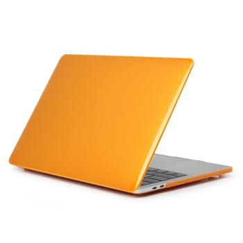 CRYSTAL Plastový kryt pre Macbook Air 13 (M2 / M3) A2681 / A3113 oranžový