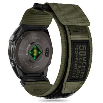 Tech-Protect Scout Pro remienok na Garmin Fenix 5 / 6 / 6 Pro / 7 / 8 47mm / E, military green