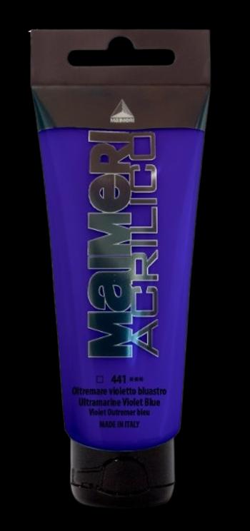 MAIMERI ACRILICO - Akrylové farby 441 - ultramarine violet blue, 0,2 L