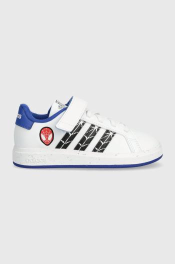 Detské tenisky adidas x Marvel, GRAND COURT SPIDER-MAN EL K tmavomodrá farba