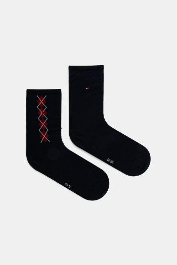 Ponožky Tommy Hilfiger 2-pak tmavomodrá farba, 701236734