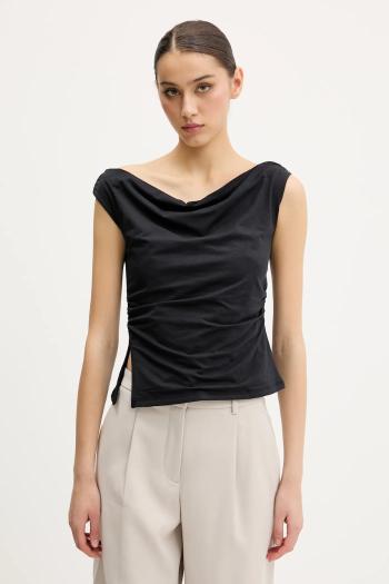 Top Abercrombie & Fitch čierna farba, KI139-5576