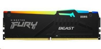 KINGSTON DIMM DDR5 16GB 6000MT/s CL36 FURY Beast RGB Čierna EXPO