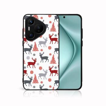 MY ART Kryt s vianočným dizajnom Huawei Pura 70 Pro DEER (068)