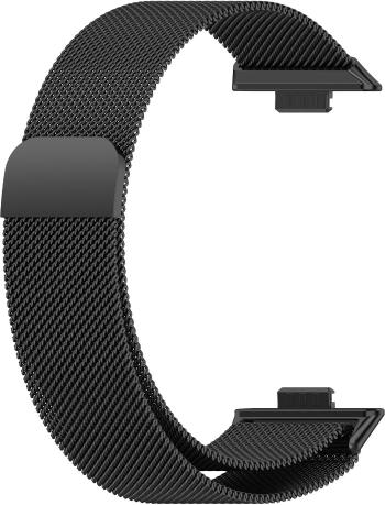 4wrist Milánský tah pro Huawei Fit 3 - Milanese Loop Black