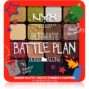 NYX Professional Makeup Home Alone Ultimate Battle Plan paletka očných tieňov odtieň Ultimate Battle Plan 16x0.8 g