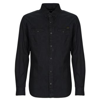 Jack & Jones  JJESHERIDAN SHIRT  Košele s dlhým rukávom Čierna