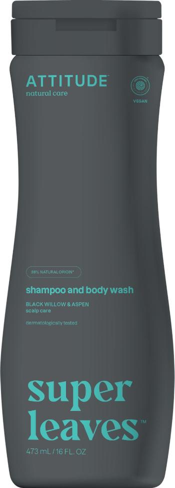 ATTITUDE Super leaves Pánsky šampón a telové mydlo (2v1) s detoxikačným účinkom, proti lupinám 473 ml